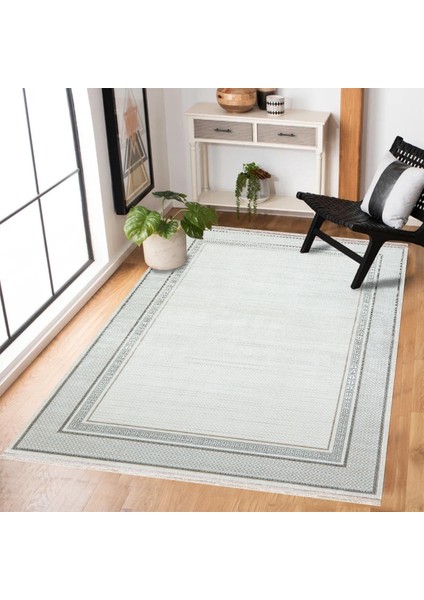Krem Çerçeveli Modern Etnik Desenli Halı | Makinada Yıkanabilir | Hav Toz Vermez | Leke Tutmayaz | Kaymaz Taban | Dijital Makine Baskı | Salon Yolluk Mutfak Halısı fiyatları