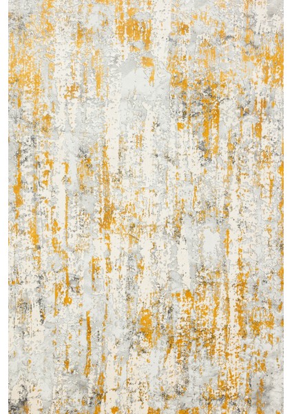 Sarı Modern Modern Etnik Desenli Halı | Makinada Yıkanabilir | Hav Toz Vermez | Leke Tutmayaz | Kaymaz Taban | Dijital Makine Baskı | Salon Yolluk Mutfak Halısı