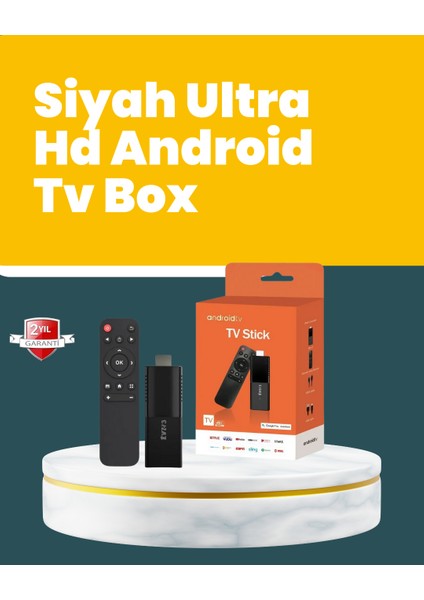 Allzey Android Tv Stick Wifi ve Bluetooth Bağlantılı
