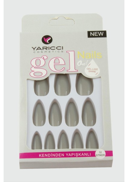 Allzey Orange Takma Tırnak-Gri