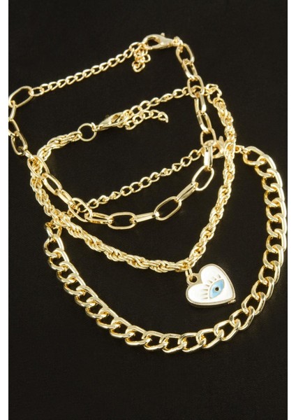 Allzey Karışık Trend Zincir Bileklik-Gümüş Rengi modelleri