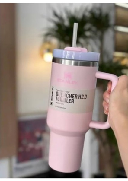 Quencher Pipetli Termos 1,18 L Açık Pembe fiyatları