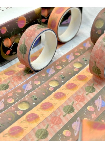 Gezegenler Diyarı 4'lü Washi Bant Set/washi Tape/masking Tape/desenli Bant fiyatları