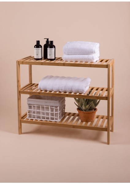Bambu 3 Katlı Düzenleyici Dolap Raf Ayakkabılık 70X59X26 cm modelleri