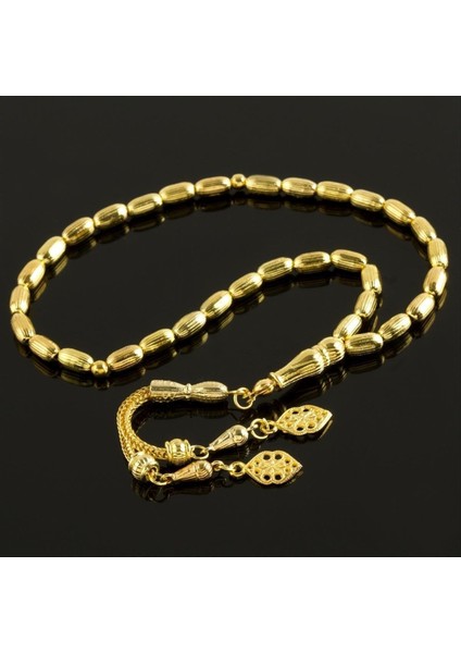 Allzey Çizgili Metal Tesbih 0,6 Mm-Gümüş Rengi
