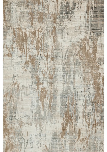 Krem Soyut Modern Etnik Desenli Halı | Makinada Yıkanabilir | Hav Toz Vermez | Leke Tutmayaz | Kaymaz Taban | Dijital Makine Baskı | Salon Yolluk Mutfak Halısı