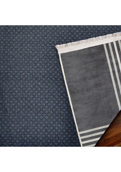 Antrasit Çerçeveli Modern Etnik Desenli Halı | Makinada Yıkanabilir | Hav Toz Vermez | Leke Tutmayaz | Kaymaz Taban | Dijital Makine Baskı | Salon Yolluk Mutfak Halısı fırsatları