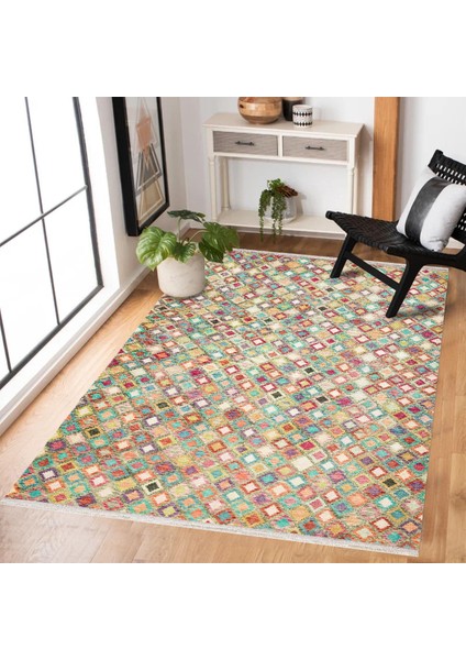 Bej Geometrik Modern Etnik Desenli Halı | Makinada Yıkanabilir | Hav Toz Vermez | Leke Tutmayaz | Kaymaz Taban | Dijital Makine Baskı | Salon Yolluk Mutfak Halısı fiyatları