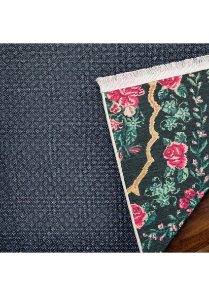 Siyah Karabağ Modern Etnik Desenli Halı | Makinada Yıkanabilir | Hav Toz Vermez | Leke Tutmayaz | Kaymaz Taban | Dijital Makine Baskı | Salon Yolluk Mutfak Halısı fırsatları