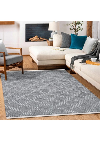 Gri Geometrik Modern Etnik Desenli Halı | Makinada Yıkanabilir | Hav Toz Vermez | Leke Tutmayaz | Kaymaz Taban | Dijital Makine Baskı | Salon Yolluk Mutfak Halısı fiyatları