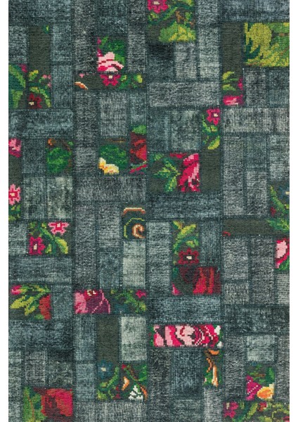 Gri Karabağ Modern Etnik Desenli Halı | Makinada Yıkanabilir | Hav Toz Vermez | Leke Tutmayaz | Kaymaz Taban | Dijital Makine Baskı | Salon Yolluk Mutfak Halısı