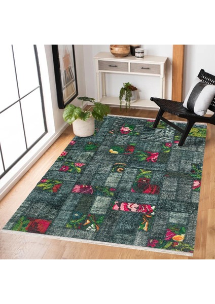 Gri Karabağ Modern Etnik Desenli Halı | Makinada Yıkanabilir | Hav Toz Vermez | Leke Tutmayaz | Kaymaz Taban | Dijital Makine Baskı | Salon Yolluk Mutfak Halısı fiyatları