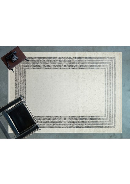 Krem Çerçeveli Modern Etnik Desenli Halı | Makinada Yıkanabilir | Hav Toz Vermez | Leke Tutmayaz | Kaymaz Taban | Dijital Makine Baskı | Salon Yolluk Mutfak Halısı fiyatları