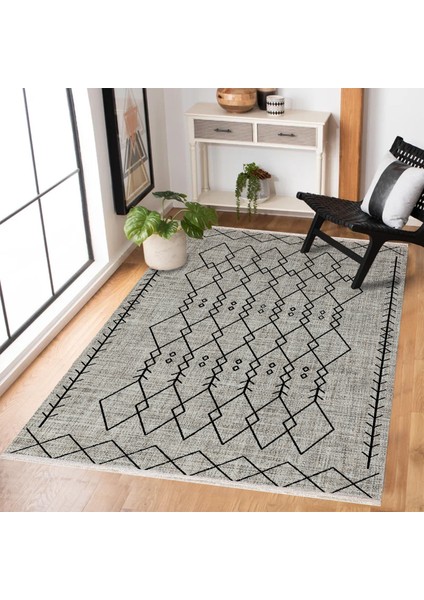 Gri Etnik Modern Etnik Desenli Halı | Makinada Yıkanabilir | Hav Toz Vermez | Leke Tutmayaz | Kaymaz Taban | Dijital Makine Baskı | Salon Yolluk Mutfak Halısı fiyatları