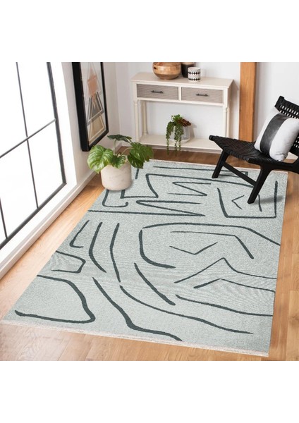Gri Soyut Modern Etnik Desenli Halı | Makinada Yıkanabilir | Hav Toz Vermez | Leke Tutmayaz | Kaymaz Taban | Dijital Makine Baskı | Salon Yolluk Mutfak Halısı fiyatları