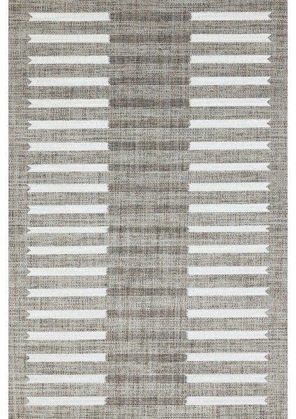 Kahve Çizgili Modern Etnik Desenli Halı | Makinada Yıkanabilir | Hav Toz Vermez | Leke Tutmayaz | Kaymaz Taban | Dijital Makine Baskı | Salon Yolluk Mutfak Halısı
