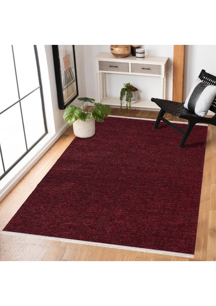 Kırmızı Düz Modern Etnik Desenli Halı | Makinada Yıkanabilir | Hav Toz Vermez | Leke Tutmayaz | Kaymaz Taban | Dijital Makine Baskı | Salon Yolluk Mutfak Halısı fiyatları