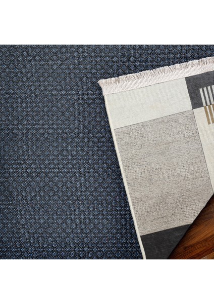 Siyah Geometrik Modern Etnik Desenli Halı | Makinada Yıkanabilir | Hav Toz Vermez | Leke Tutmayaz | Kaymaz Taban | Dijital Makine Baskı | Salon Yolluk Mutfak Halısı modelleri