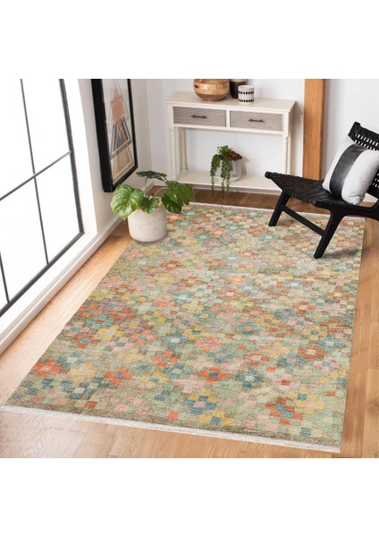 Bej Geometrik Modern Etnik Desenli Halı | Makinada Yıkanabilir | Hav Toz Vermez | Leke Tutmayaz | Kaymaz Taban | Dijital Makine Baskı | Salon Yolluk Mutfak Halısı modelleri