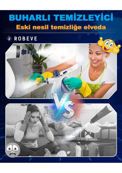 Çok Amaçlı Buharlı Temizleyici 12 Aparat, Ev, Zemin, Derz, Ahşap, Fayans, Araba Temizliği modelleri