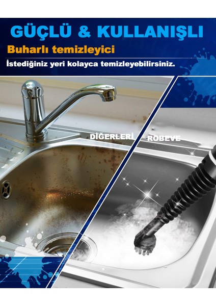 Çok Amaçlı Buharlı Temizleyici 12 Aparat, Ev, Zemin, Derz, Ahşap, Fayans, Araba Temizliği fırsatları