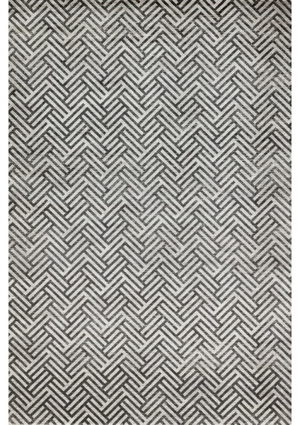 Gri Düz Modern Etnik Desenli Halı | Makinada Yıkanabilir | Hav Toz Vermez | Leke Tutmayaz | Kaymaz Taban | Dijital Makine Baskı | Salon Yolluk Mutfak Halısı