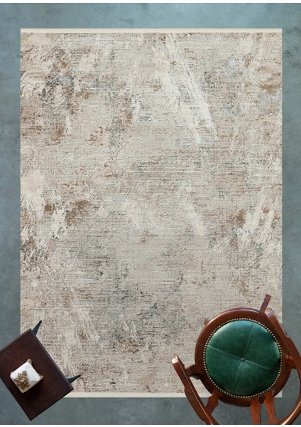 Krem Soyut Modern Etnik Desenli Halı | Makinada Yıkanabilir | Hav Toz Vermez | Leke Tutmayaz | Kaymaz Taban | Dijital Makine Baskı | Salon Yolluk Mutfak Halısı modelleri