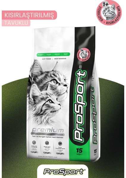 Prosport Kısır Yetişkin Kedi Maması 15KG modelleri