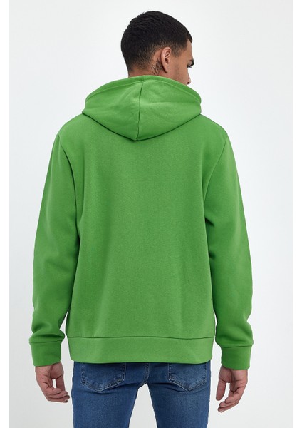 Erkek Kapşonlu Rahat Kalıp Içi Polarlı 3 Iplik El Yazılı Californıa Baskılı Swetashırt SPR24SW03 indirimleri