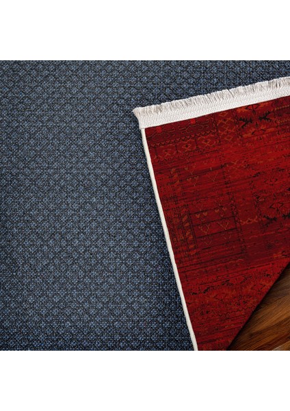 Kırmızı Etnik Modern Etnik Desenli Halı | Makinada Yıkanabilir | Hav Toz Vermez | Leke Tutmayaz | Kaymaz Taban | Dijital Makine Baskı | Salon Yolluk Mutfak Halısı fırsatları