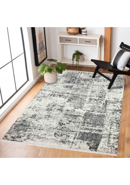 Gri Modern Modern Etnik Desenli Halı | Makinada Yıkanabilir | Hav Toz Vermez | Leke Tutmayaz | Kaymaz Taban | Dijital Makine Baskı | Salon Yolluk Mutfak Halısı modelleri