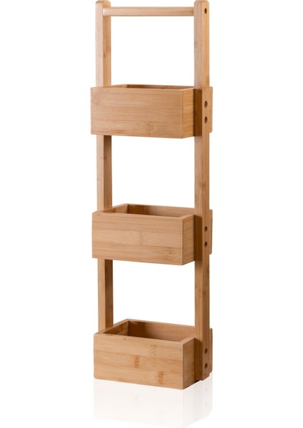 Bambu 3 Katlı Düzenleyici Raf 65X20X13 cm
