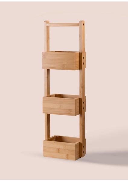Bambu 3 Katlı Düzenleyici Raf 65X20X13 cm modelleri