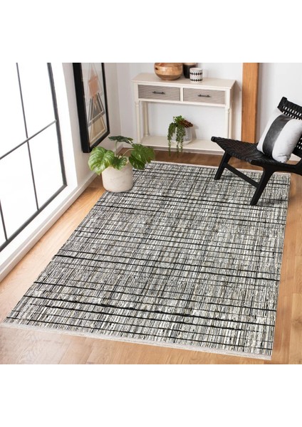 Siyah Soyut Modern Etnik Desenli Halı | Makinada Yıkanabilir | Hav Toz Vermez | Leke Tutmayaz | Kaymaz Taban | Dijital Makine Baskı | Salon Yolluk Mutfak Halısı fiyatları