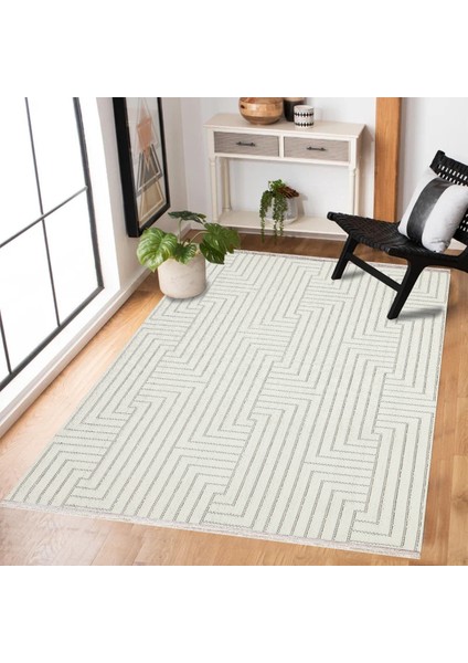 Krem Geometrik Modern Etnik Desenli Halı | Makinada Yıkanabilir | Hav Toz Vermez | Leke Tutmayaz | Kaymaz Taban | Dijital Makine Baskı | Salon Yolluk Mutfak Halısı modelleri