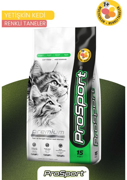 Prosport Renkli Yetişkin Kedi Maması 15KG fiyatları