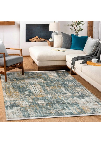 Bej Soyut Modern Etnik Desenli Halı | Makinada Yıkanabilir | Hav Toz Vermez | Leke Tutmayaz | Kaymaz Taban | Dijital Makine Baskı | Salon Yolluk Mutfak Halısı modelleri