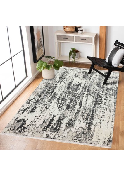 Siyah Modern Modern Etnik Desenli Halı | Makinada Yıkanabilir | Hav Toz Vermez | Leke Tutmayaz | Kaymaz Taban | Dijital Makine Baskı | Salon Yolluk Mutfak Halısı modelleri