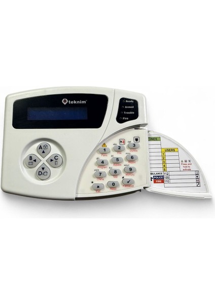 VPC-301 LCD Keypad – Güvenlik Alarm Sistemi Kontrol Paneli