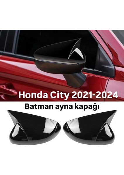 Honda City Piano Black Yarasa Ayna Kapağı