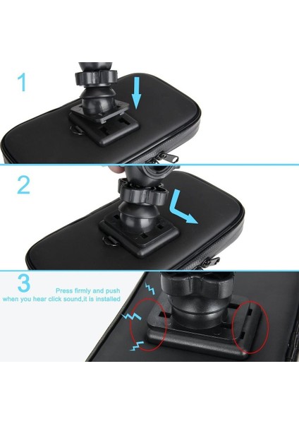 Bisiklet Motosiklet Scooter Atv Telefon Tutucu Fermuarlı Ayna Bağlantılı fırsatları