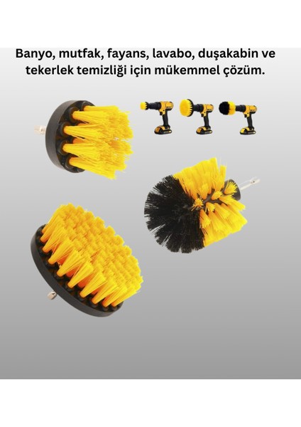 Allzey Matkap Ucu Fırça Seti Halı Fayans Zemin Temizliği modelleri