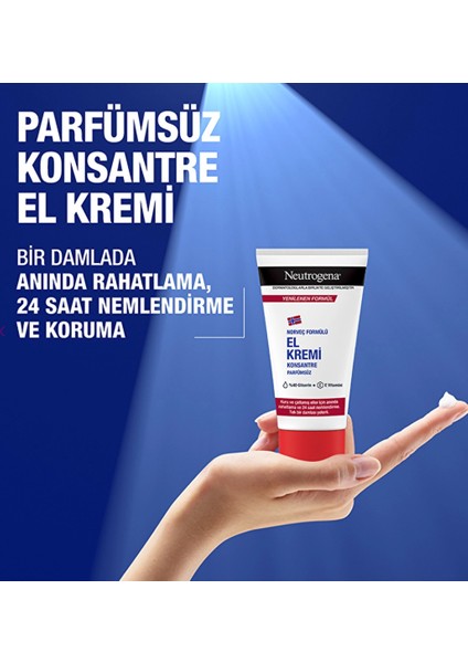 Norveç Formülü Kremi Konsantre Parfümsüz 75 ml fırsatları