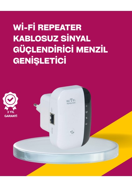 Allzey Wireless-N Wifi Repeater 300 Mbps Sinyal Güçlendirici (Kopya)
