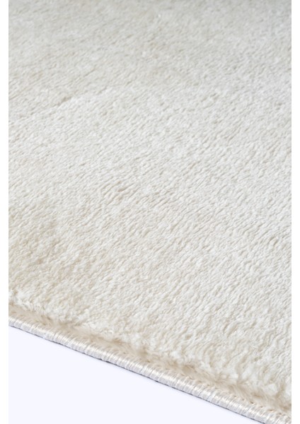 Yıkanabilir Kaymaz Taban Krem Renk Peluş Post Halı indirimleri