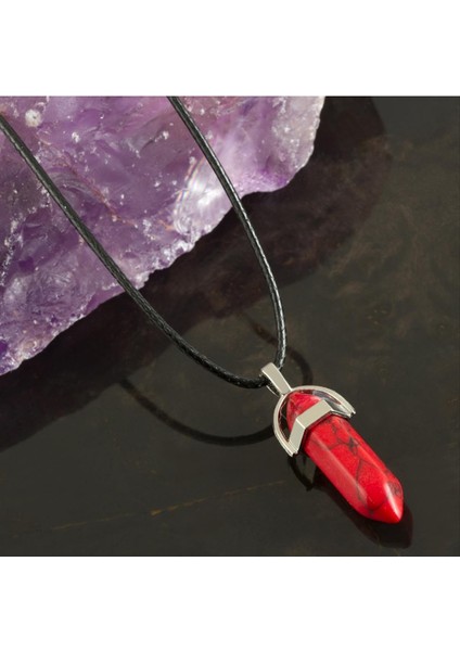 Allzey Mercan Point Kolye-Kırmızı