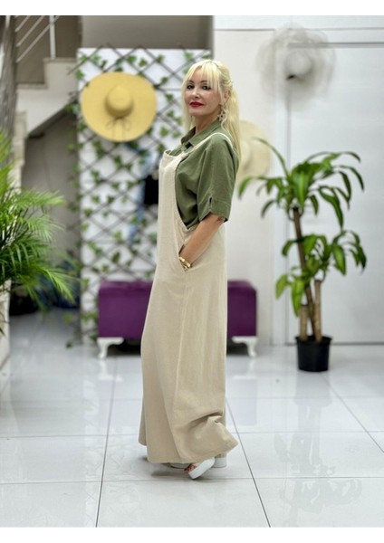 A4135 Keten Tulum Bej indirimleri