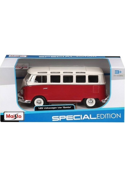 May 31956 Volksvagen Van Samba 1:25 Model Araba -Necotoys