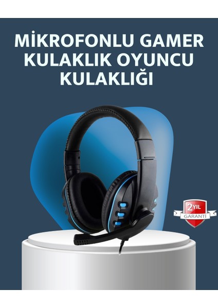 Allzey Stereo Mikrofonlu Kablolu Oyun Kulaklığı – Konforlu ve Net Ses Iletimi