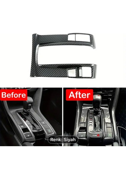 Honda Civic Fc5 Fk7 Karbon Vites Kenar Konsol Kaplama